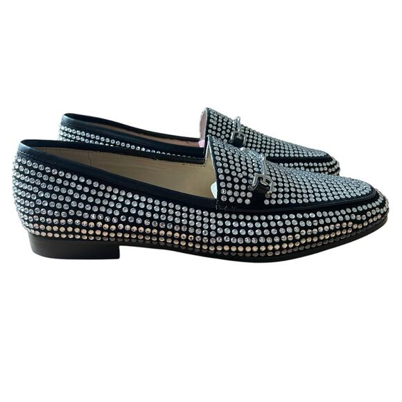 Sam Edelman Loraine Glitz Rhinestone Embellished Loafer Flats Size 9 - Picture 3 of 8